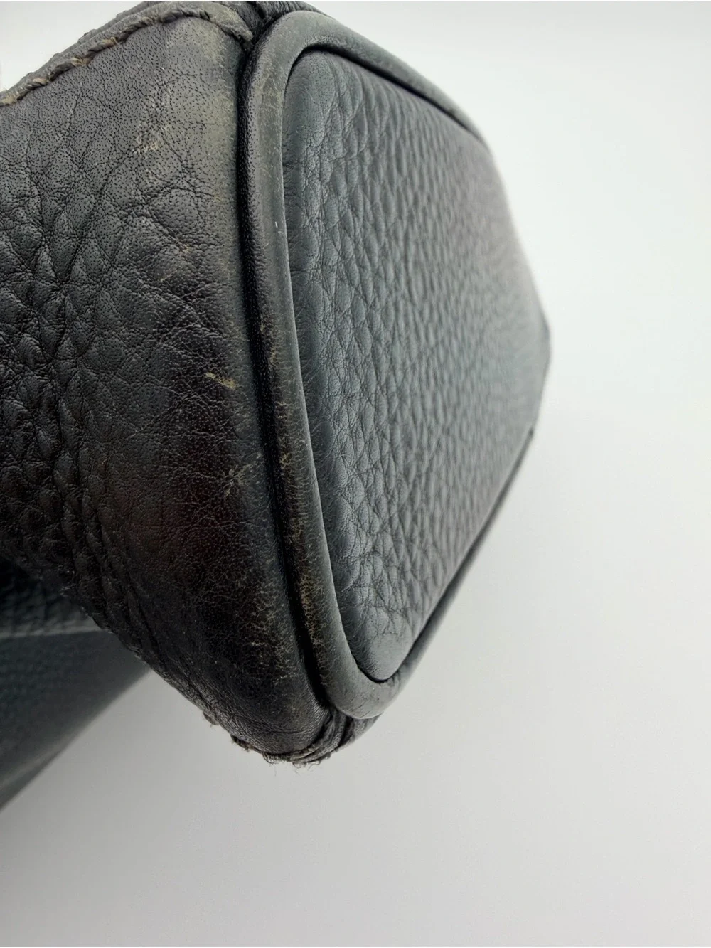 Coach Black Sonoma Flap Pebbled Leather Brass Hardware style J7E-4828